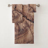 Rustisch ontwerp van houten korrels bad handdoek (Insitu)