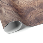 Rustisch ontwerp van houten korrels cadeaupapier (Rol Hoek)