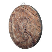 Rustisch ontwerp van houten korrels dartbord (Voorkant Rechts)