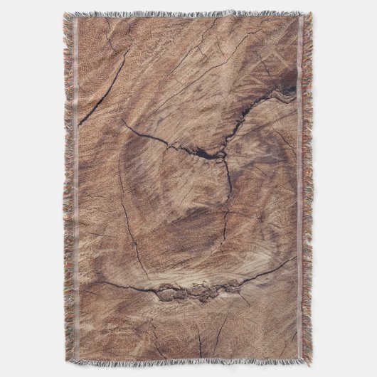 Rustisch ontwerp van houten korrels deken (Voorkant Verticaal)