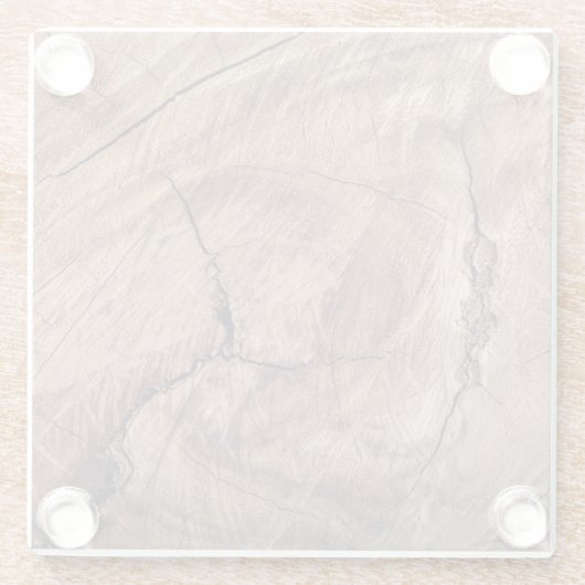 Rustisch ontwerp van houten korrels glazen onderzetter (Achterkant)