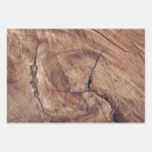 Rustisch ontwerp van houten korrels inpakpapier vel (Voorkant)