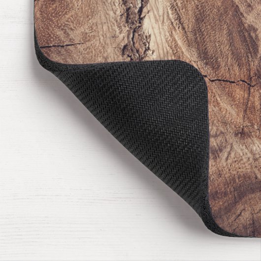 Rustisch ontwerp van houten korrels muismat (Hoek)