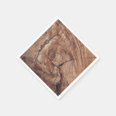 Rustisch ontwerp van houten korrels servet (Hoek)