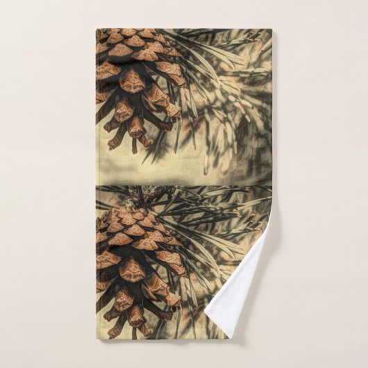 Rustisch ontwerp van pine-kloon bad handdoek (Handdoek)