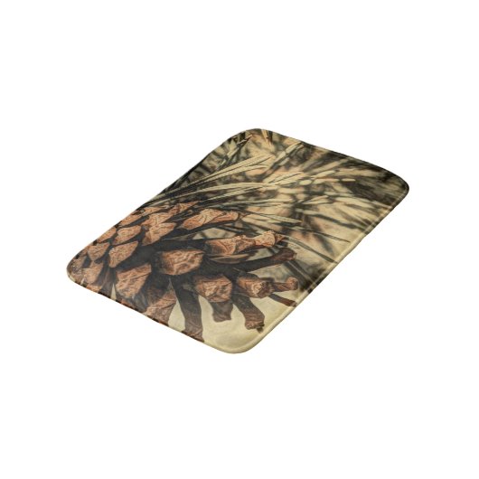 Rustisch ontwerp van pine-kloon badmat (Gekanteld)