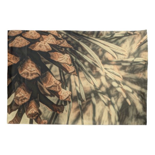 Rustisch ontwerp van pine-kloon kussensloop (Achterkant)