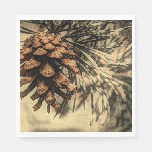 Rustisch ontwerp van pine-kloon servet (Voorkant)