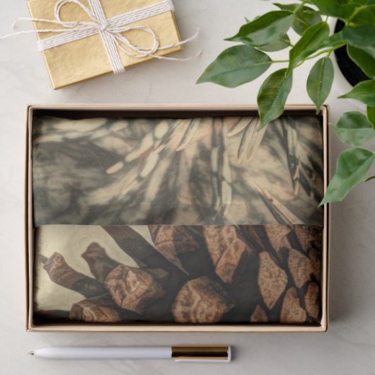 Rustisch ontwerp van pine-kloon tissuepapier (Geschenk)