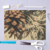 Rustisch ontwerp van pine-kloon tissuepapier (Craft)