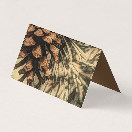 Rustisch ontwerp van pine-kloon visitekaartje (Achterkant)