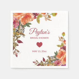 Rustisch Oranje najaar Vrijgezellenfeest van de he Servet