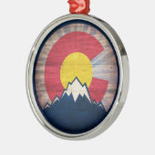 Rustisch ornament, C-rond Metalen Ornament (Links)