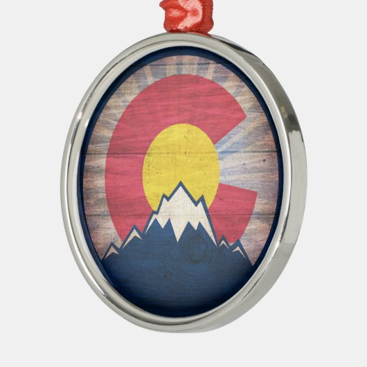 Rustisch ornament, C-rond Metalen Ornament (Links)