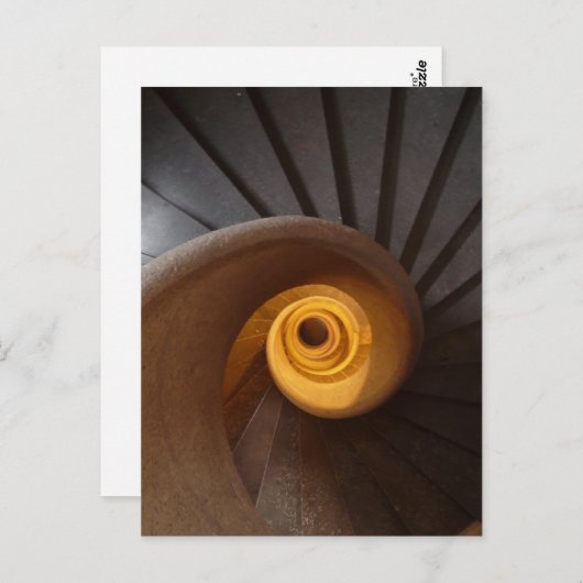 Rustisch oud Briefkaart voor wervelstaarten (Voorkant / Achterkant)