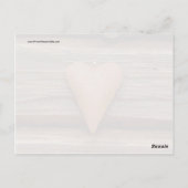 Rustisch oud hart op hout briefkaart (Achterkant)