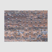 Rustisch oud hout met nagels tissuepapier (Voorkant)