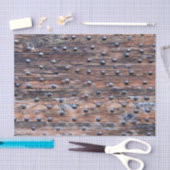 Rustisch oud hout met nagels tissuepapier (Craft)