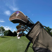 Rustisch Paars Butterfly Golf Head Hoesje Golfheadcover