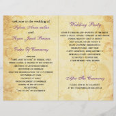 Rustisch, paars gevouwen, herfst weddenschap (Achterkant)