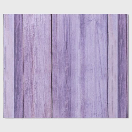Rustisch Paars houtslijppapier Cadeaupapier (Vlak)