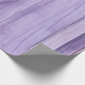 Rustisch Paars houtslijppapier Cadeaupapier (Hoek)