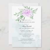 Rustisch Paars Roos laat levensfestiviteit achter Kaart (Voorkant)