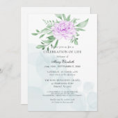 Rustisch Paars Roos laat levensfestiviteit achter Kaart (Voorkant / Achterkant)