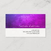 Rustisch/Paars Visitekaartje (Achterkant)