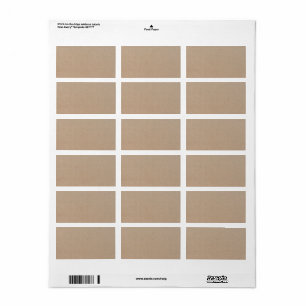 Rustisch papier — Blanco Sjabloon Etiket