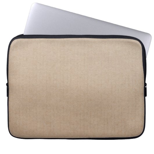 Rustisch papier — Blanco Sjabloon Laptop Sleeve (Voorkant)