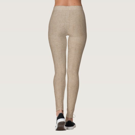Rustisch papier — Blanco Sjabloon Leggings (Achterkant)