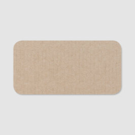 Rustisch papier — Blanco Sjabloon Naamplaatje