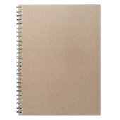Rustisch papier — Blanco Sjabloon Notitieboek (Voorkant)