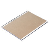 Rustisch papier — Blanco Sjabloon Notitieboek (Linkerzijde)