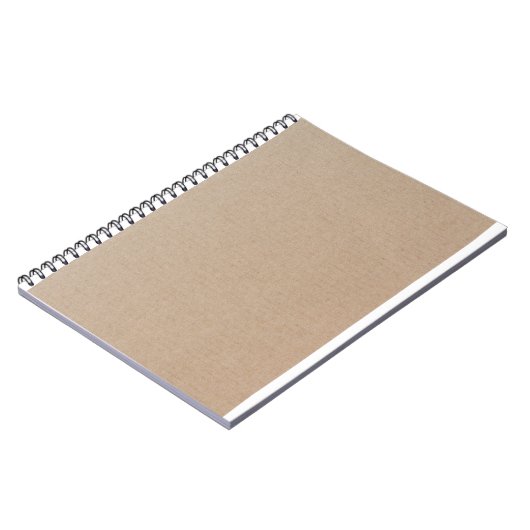 Rustisch papier — Blanco Sjabloon Notitieboek (Linkerzijde)