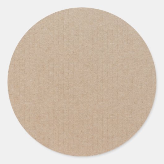 Rustisch papier — Blanco Sjabloon Ronde Sticker (Voorkant)