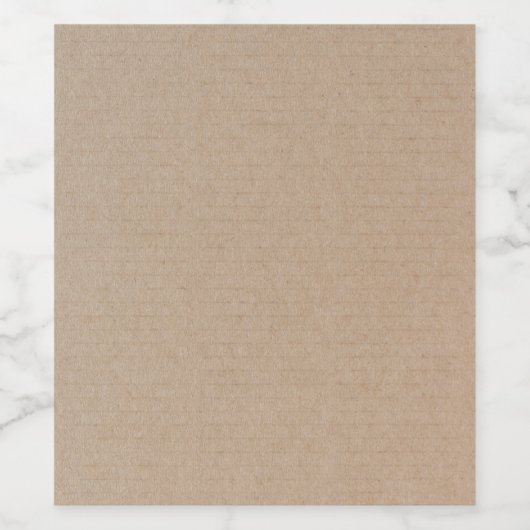 Rustisch papier — Blanco Sjabloon Wijn Etiket (Enkel label)