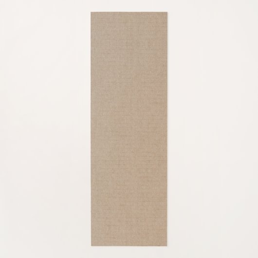 Rustisch papier — Blanco Sjabloon Yogamat (Voorkant)