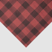 Rustisch papier met rode en zwarte buffelplaat (Detail)