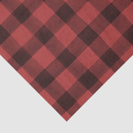 Rustisch papier met rode en zwarte buffelplaat (Detail)