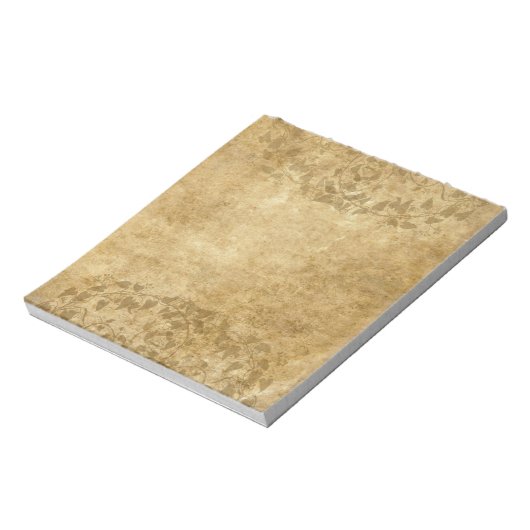 Rustisch  papierperkament en wijnstokken notitieblok (Linkerzijde)