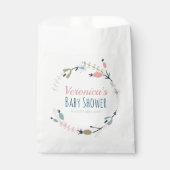 Rustisch pasta botanisch Baby shower Bedankzakje (Voorkant)