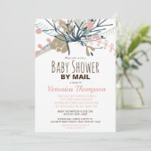 Rustisch pasta botanisch Baby shower per post Kaart (Staand voorkant)