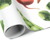 Rustisch patroon voor kleurrijke groenten cadeaupapier (Rol Hoek)