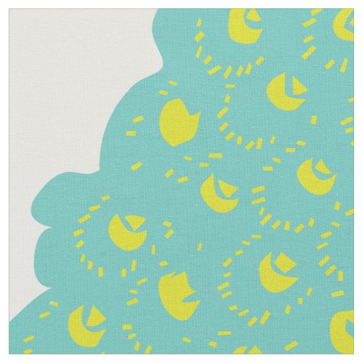 Rustisch Peacock Pattern Stof (Close Up)