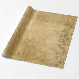 Rustisch perkament en wijnstokken cadeaupapier