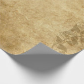 Rustisch perkament en wijnstokken cadeaupapier (Hoek)