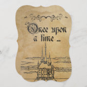 Rustisch perkamentpapier — Fairy Theme Castle Kaart (Voorkant / Achterkant)