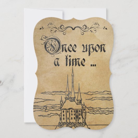 Rustisch perkamentpapier — Fairy Theme Castle Kaart (Voorkant)